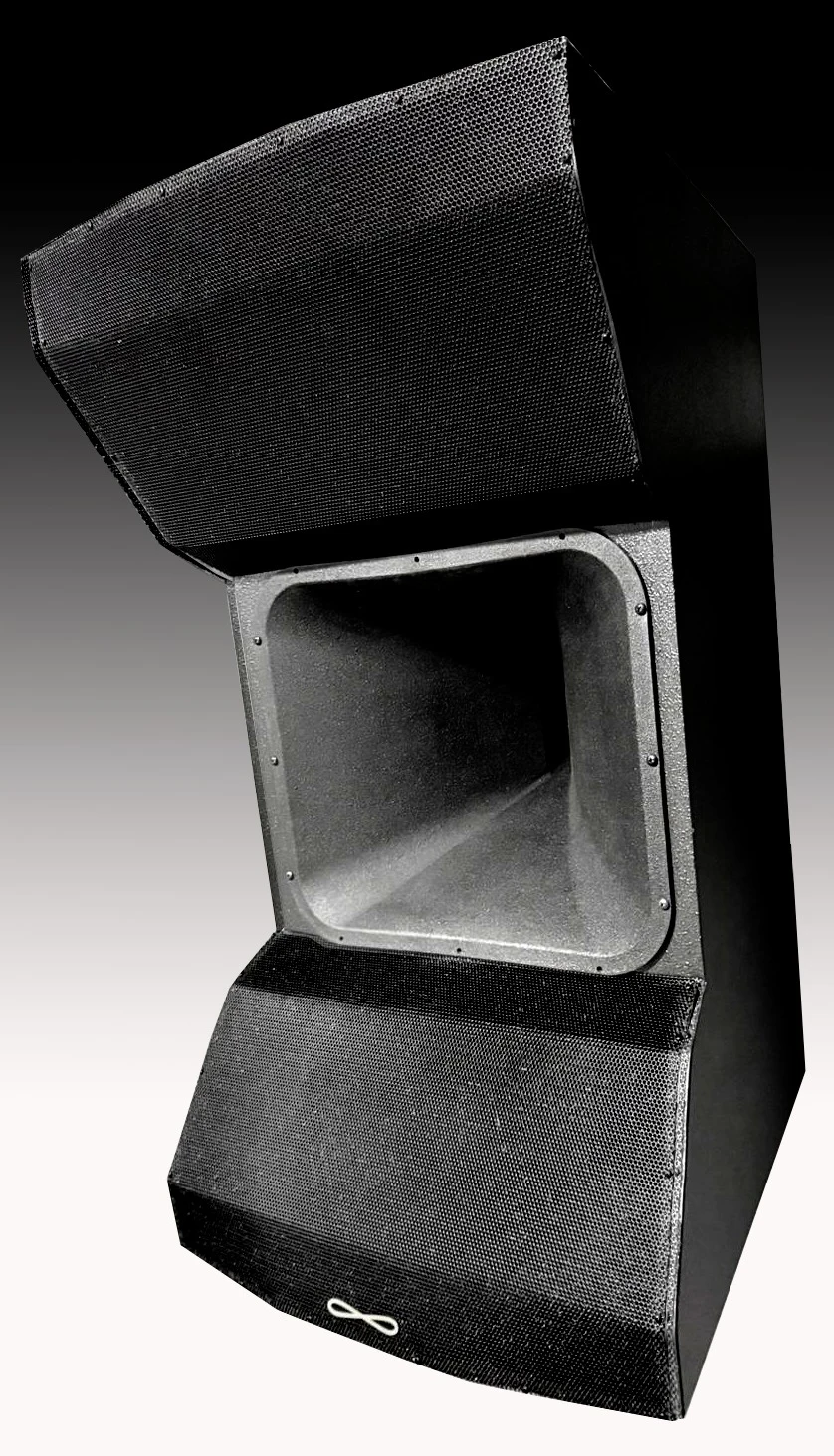Infinite hybrid loudspeaker designed for high-output nightclub installations